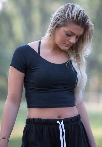 Cotton Crop Top - Stylish Hemp Yoga Wear for Comfort | Asatre