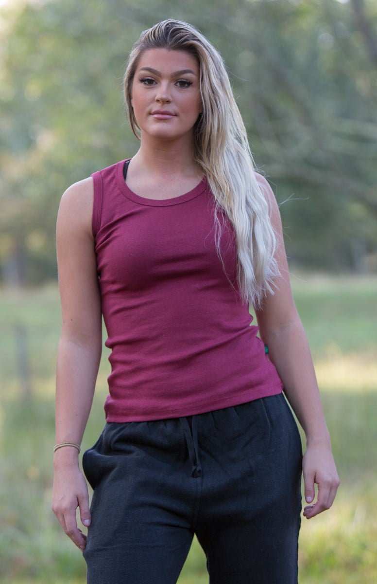 Cotton Tank Top - Women's Hemp and Cotton Stretch Tank