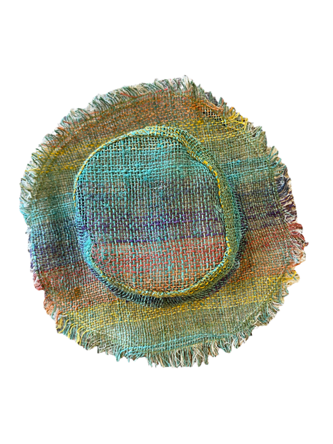 Hemp Sun Hat  - Rainbow