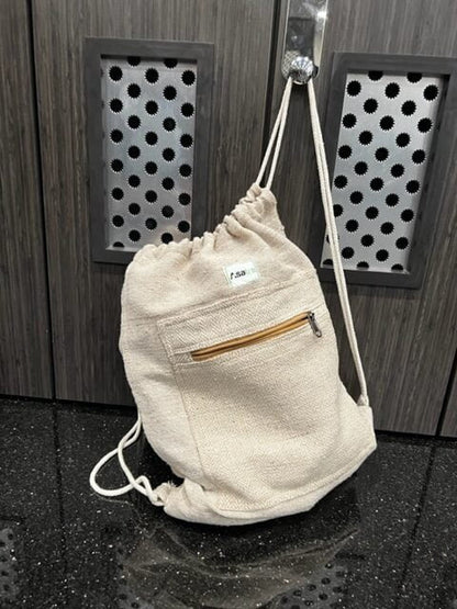 Hemp Drawstring Bag - Gym