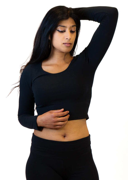 Hemp Long Sleeve Yoga Crop Top