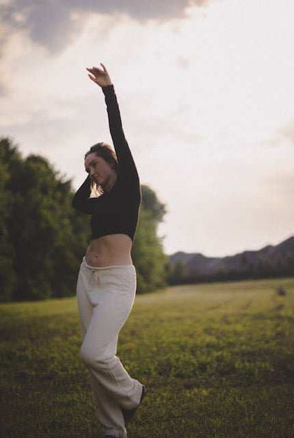 Hemp Long Sleeve Yoga Crop Top