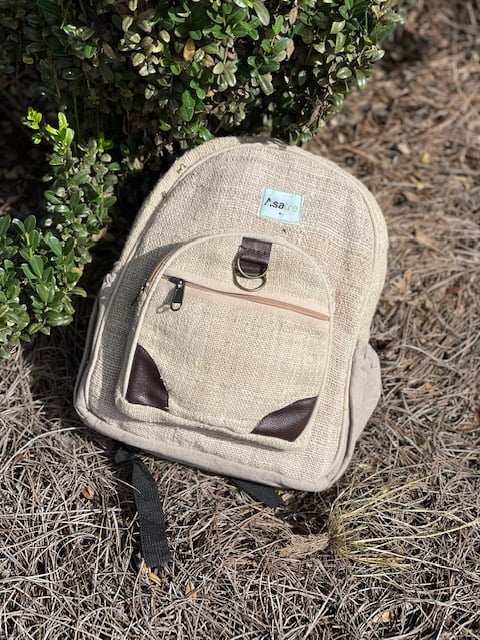 Travel Day Bag - Eco-Friendly Hemp Mini Backpack| Asatre