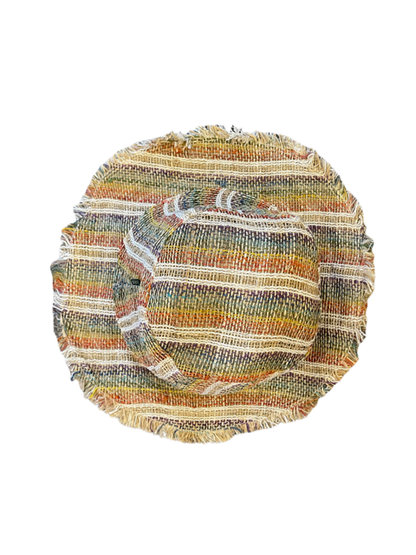 Hemp Sun Hat - Multi Striped