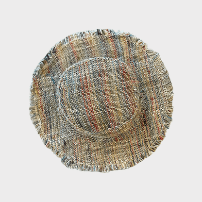 Hemp Hat - Ansley Stripe Sun Hat by Asatre