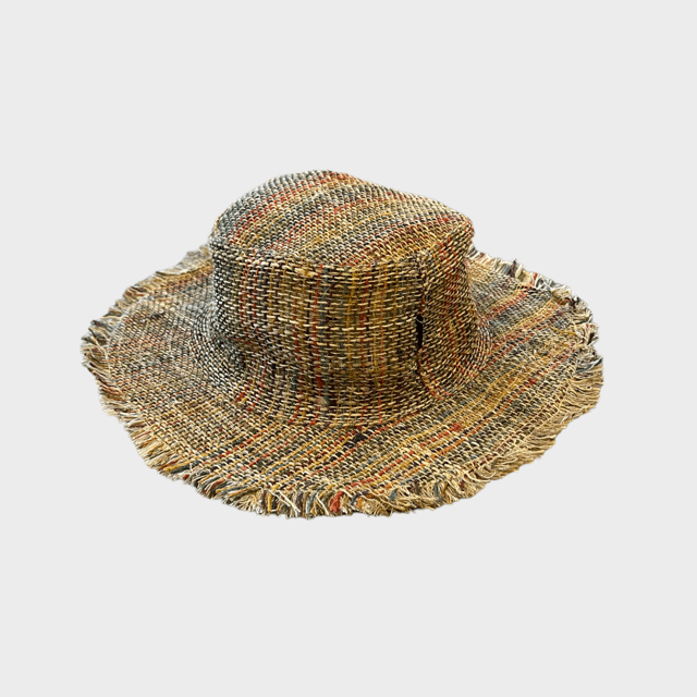 Hemp Hat - Ansley Stripe Sun Hat by Asatre