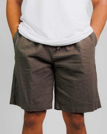 Organic Cotton Shorts - Men's Hemp & Linen-like Drawstring Shorts