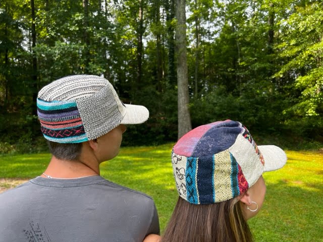 Hemp Baseball Cap - Patchwork