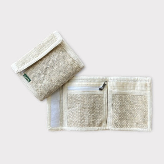 Hemp Bi-fold Wallet - Natural by Asatre
