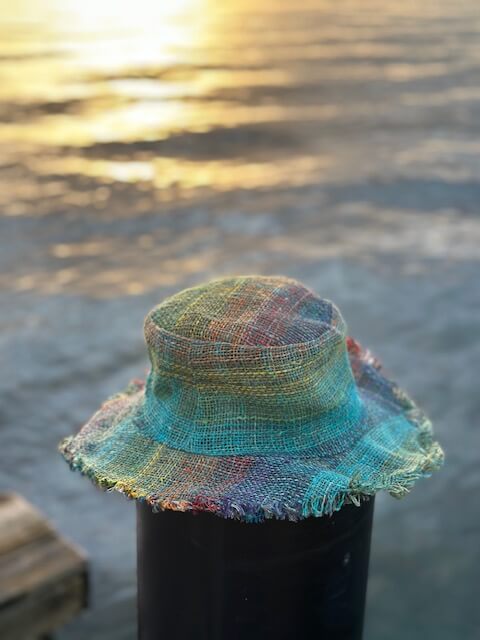 Hemp Sun Hat - Rainbow Multi Color by Asatre