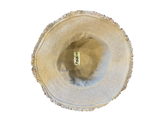 Hemp Sun Hat - Multi Striped