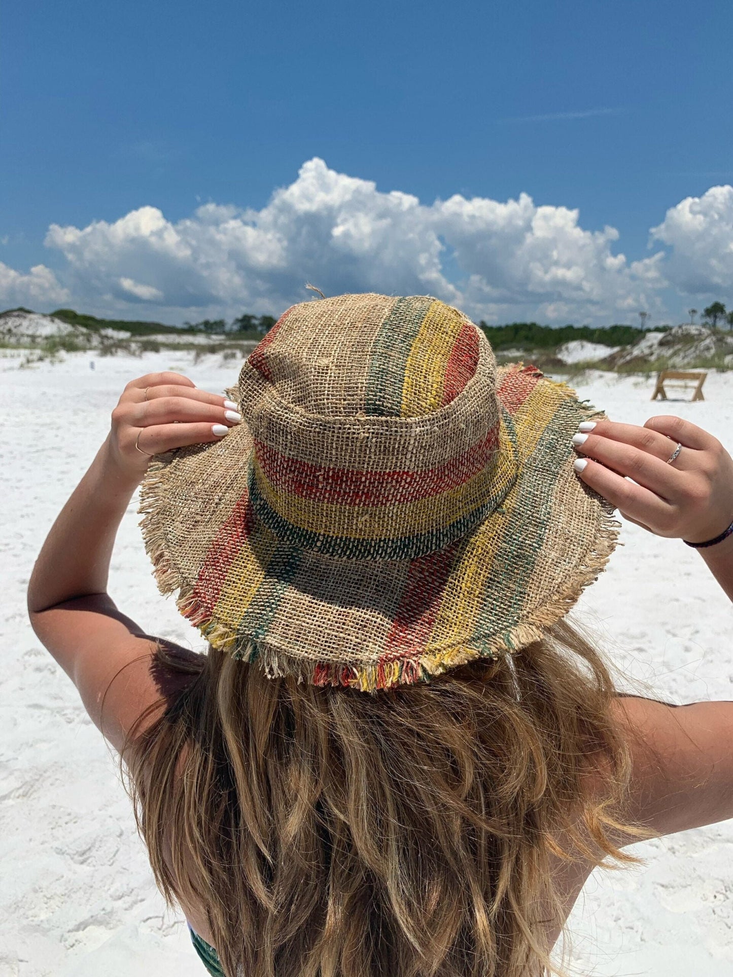 Hemp Sun Hat - Rasta by Asatre