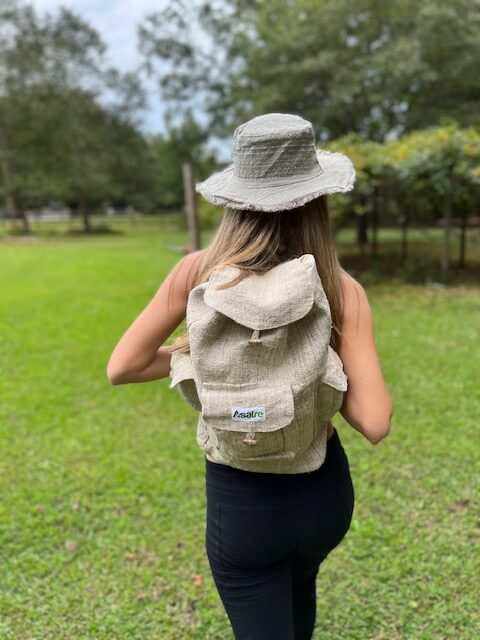 Hemp Bag Rucksack by AsatreHemp Rucksack Backpack - Eco-Friendly & Durable Design|Asatre