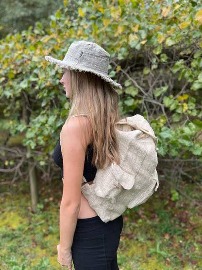 Hemp Rucksack by AsatreHemp Rucksack Backpack - Eco-Friendly & Durable Design|Asatre