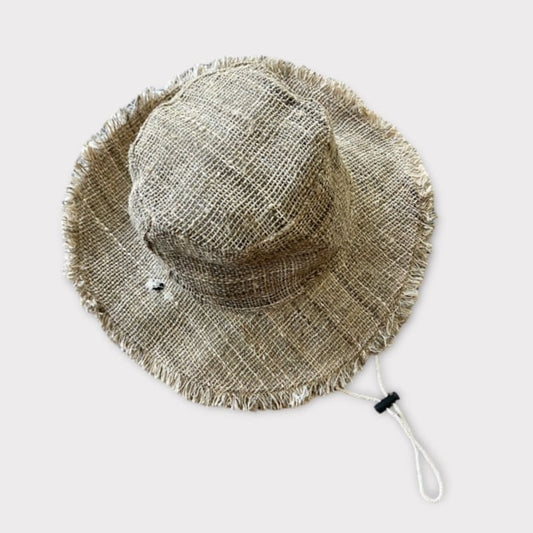 Natural Hemp Sun Hat with String by Asatre