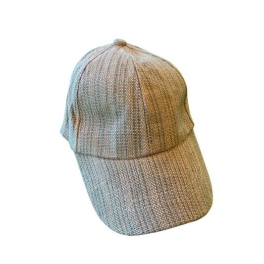 Hemp and Cotton Linen Baseball Cap - Tan Sage