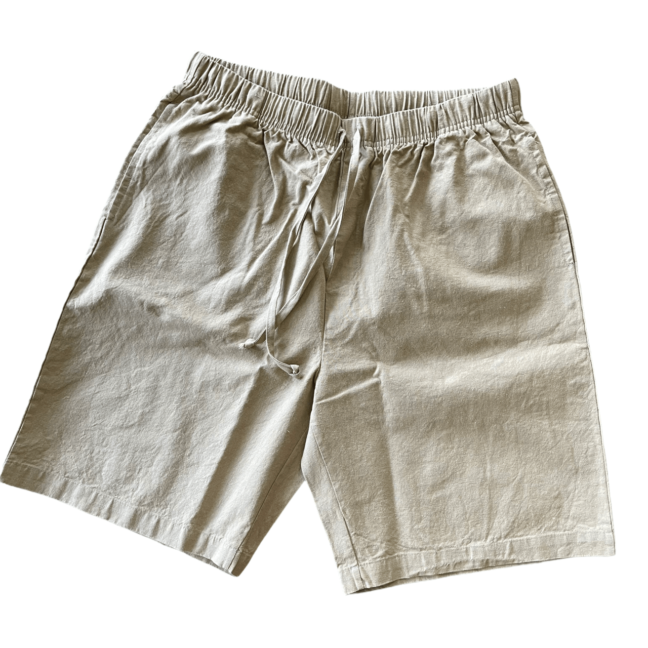 Organic Cotton Shorts - Men's Hemp & Linen-like Drawstring Shorts