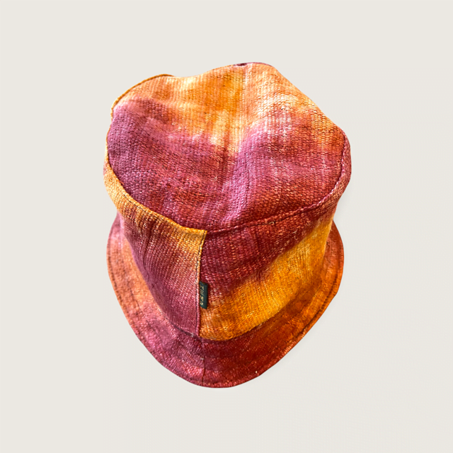 Hemp Tie Dye Bucket Hats - Sunset