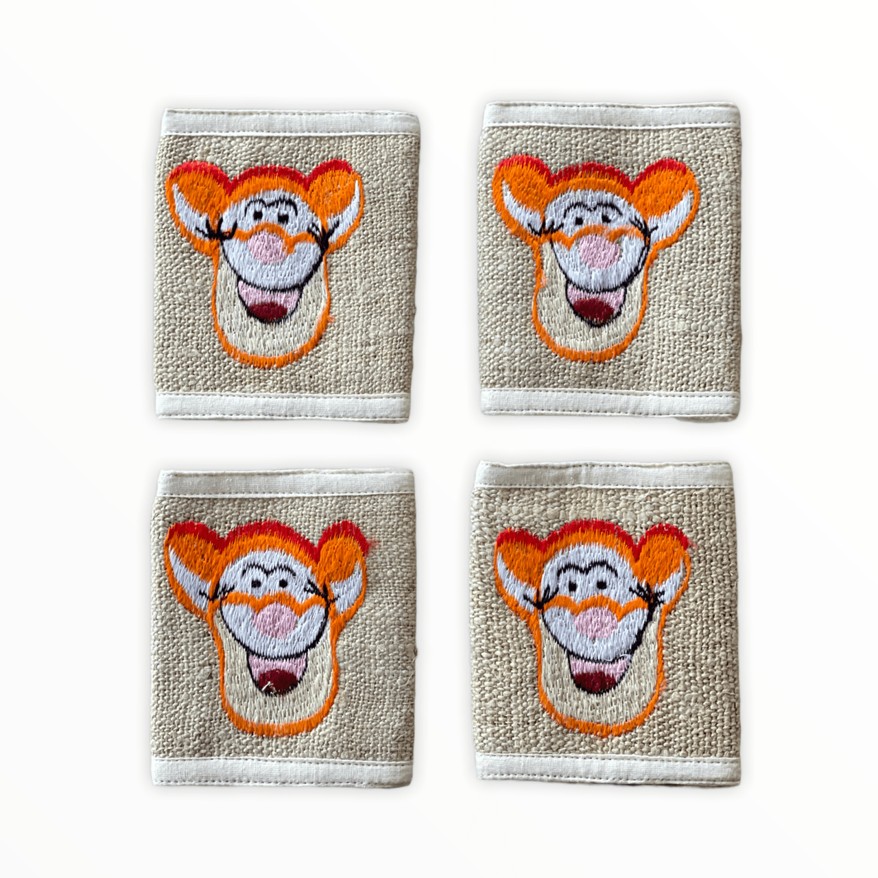 Handmade Hemp Bi-Fold Wallet - Tiger