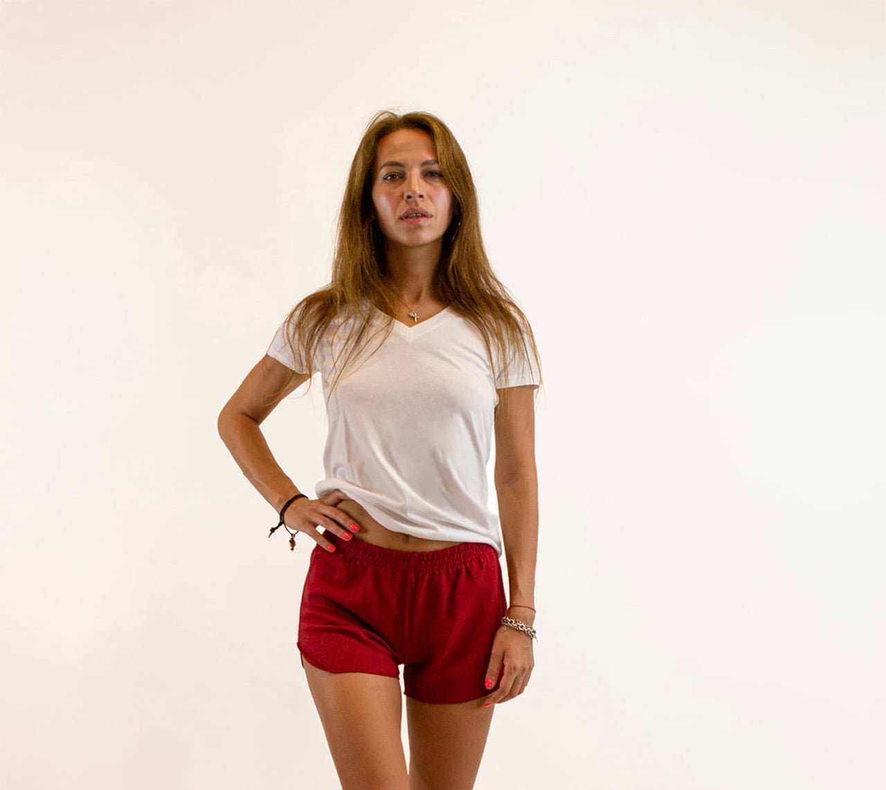 Viscose Shirt for Women - Hemp & Organic Cotton V-Neck Tee|Asatre