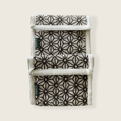 Hemp Bi-fold Wallet - Flower Print