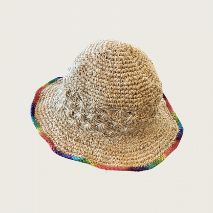 Hemp Crochet Sun Hat - Asatre