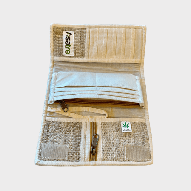 Women's Hemp Wallet - Natural