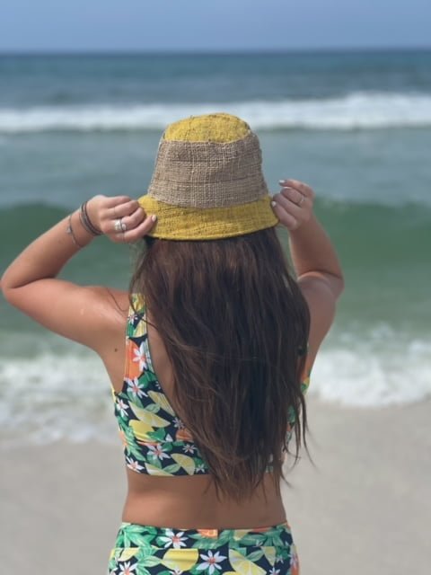 Hemp Bucket Hat - Bright Green or Yellow